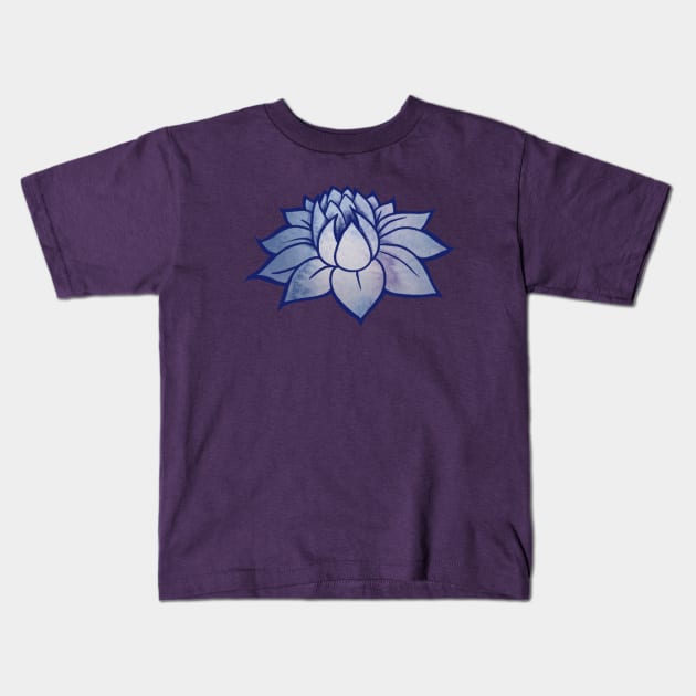 Lotus Blossom Art Kids T-Shirt by bubbsnugg